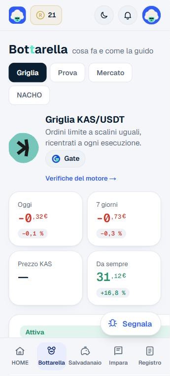 Schermata Griglia di Bottarella